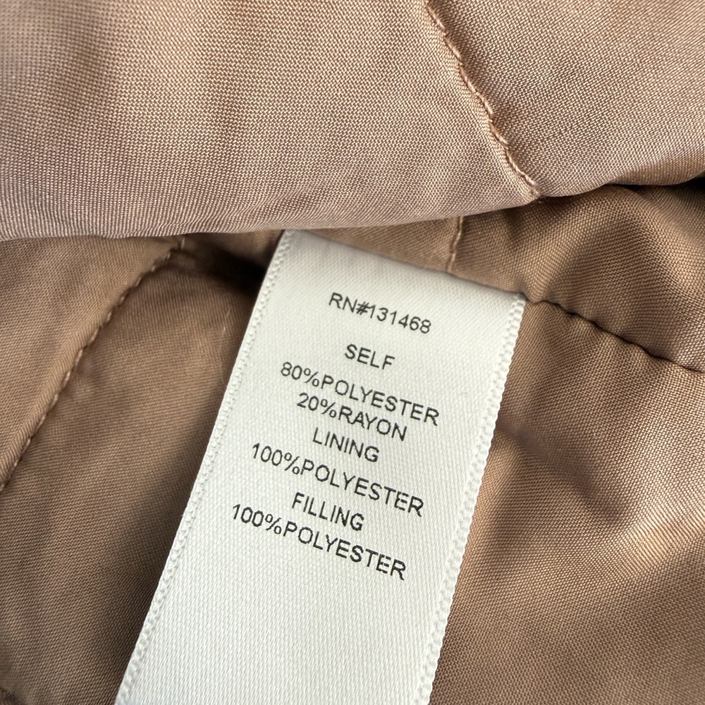 Vici Women's Beige Cardigan with Brown Trim - Picture 14 of 14